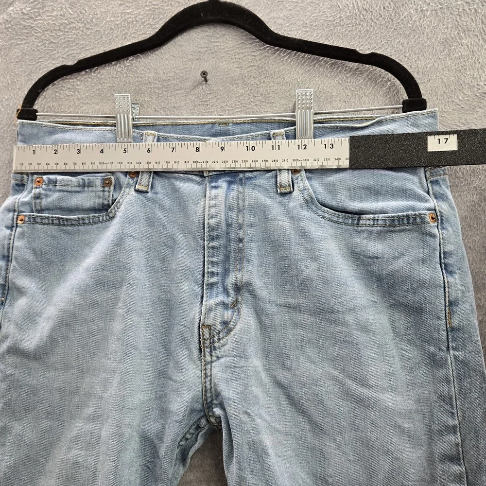 Levi's 519 Men Jeans 34X32 Light Blue Denim Slim Fit 30